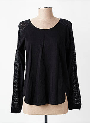 Top manches longues manches longues noir YERSE femme
