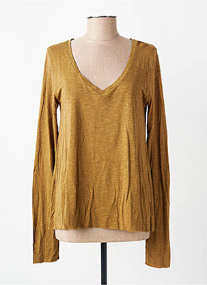 T-shirt manches longues manches longues marron AMERICAN VINTAGE femme