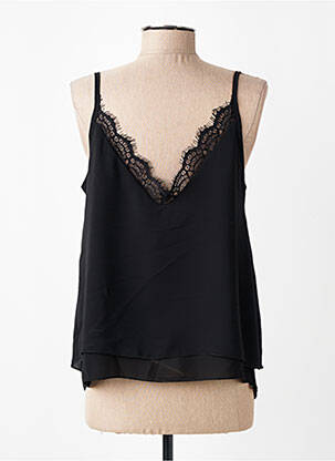 Top manches bretelles ajustables fines bretelles noir RINASCIMENTO femme