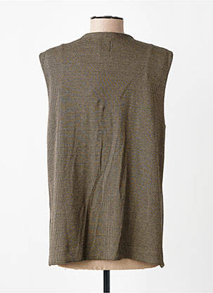 Gilet sans manche coupe cintrée beige INDI & COLD femme