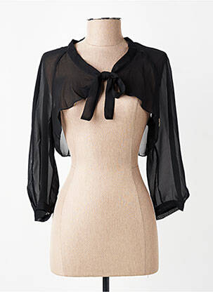Boléro manches longues noir RINASCIMENTO femme