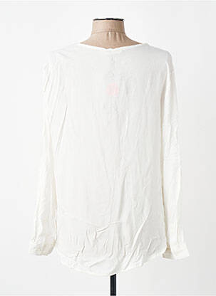 Chemisier coupe cintrée manches longues beige YERSE femme
