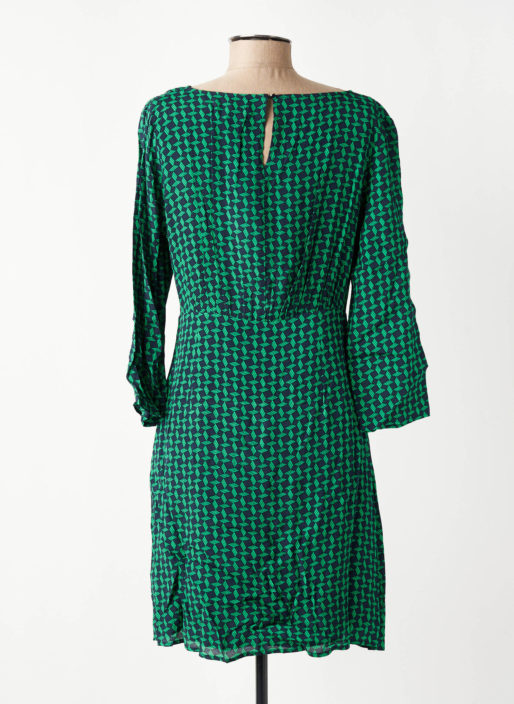 Robe courte manches longues manches longues bleu FREEMAN T.PORTER femme