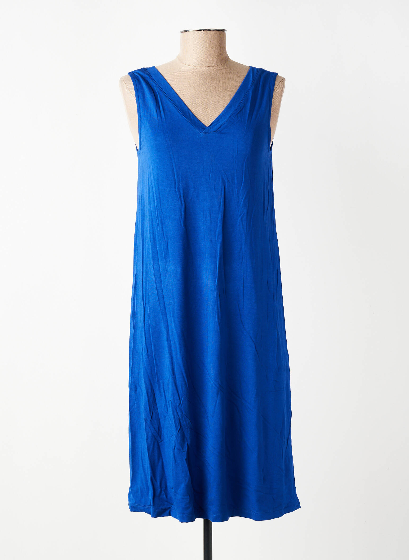 Robe mi-longue sans manche sans manche bleu STREET ONE femme