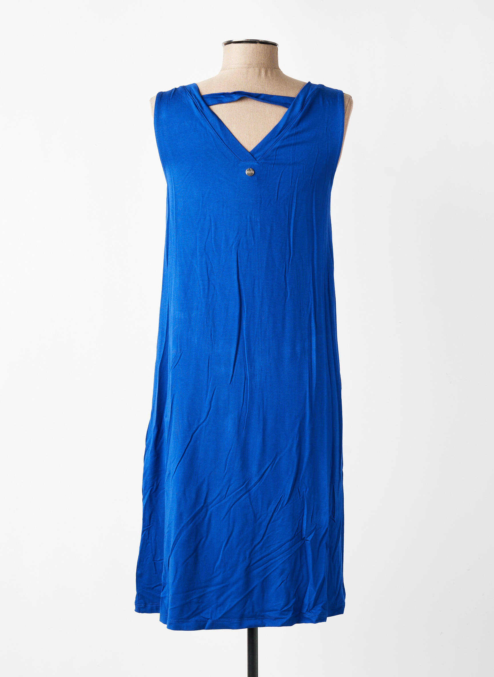 Robe mi-longue sans manche sans manche bleu STREET ONE femme