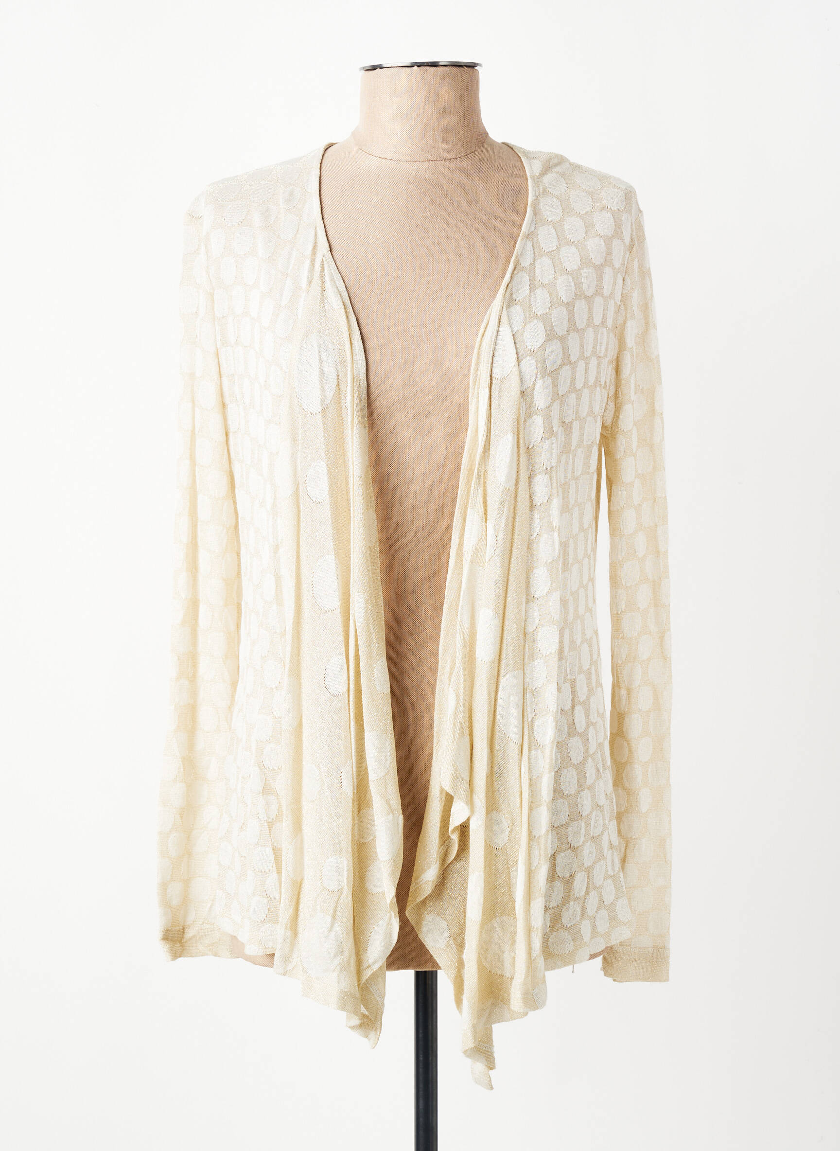 Gilet manches longues stretch or AKELA KEY femme