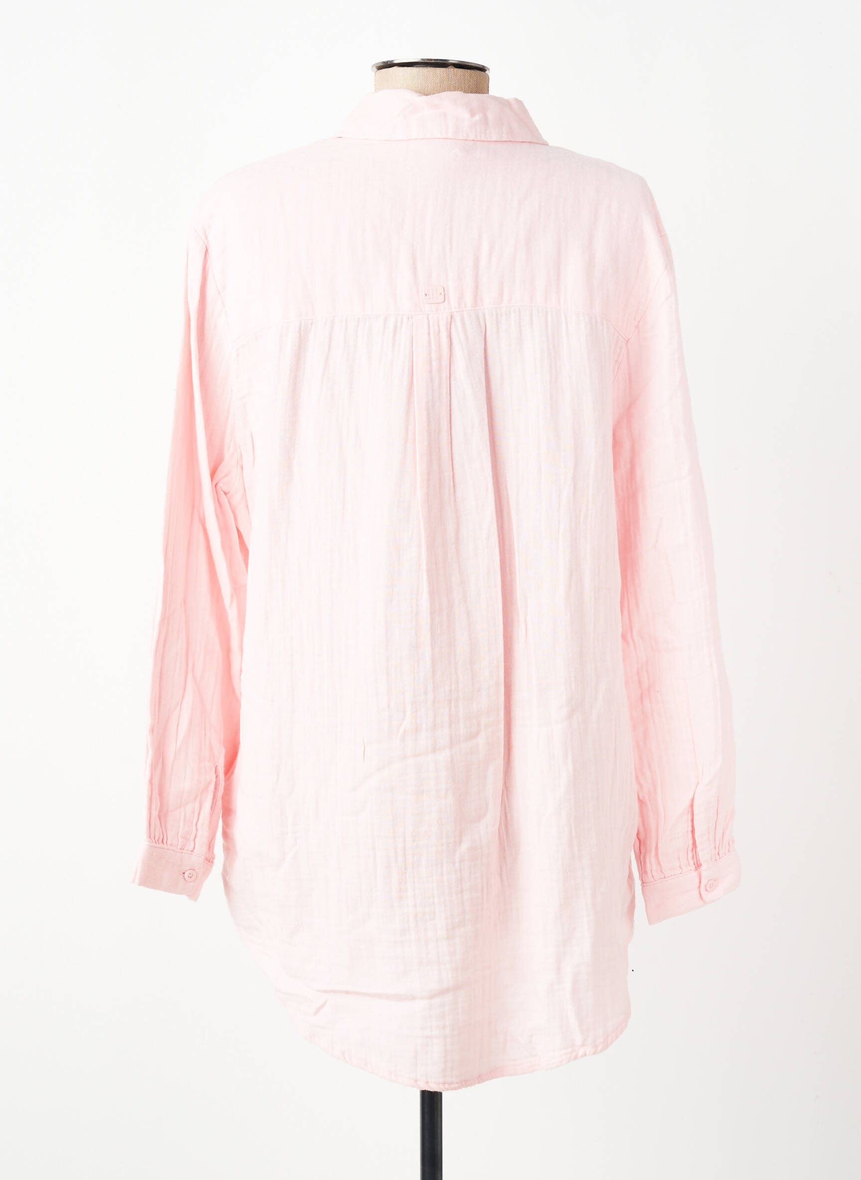 Chemisier tissage crêpe manches longues rose STREET ONE femme