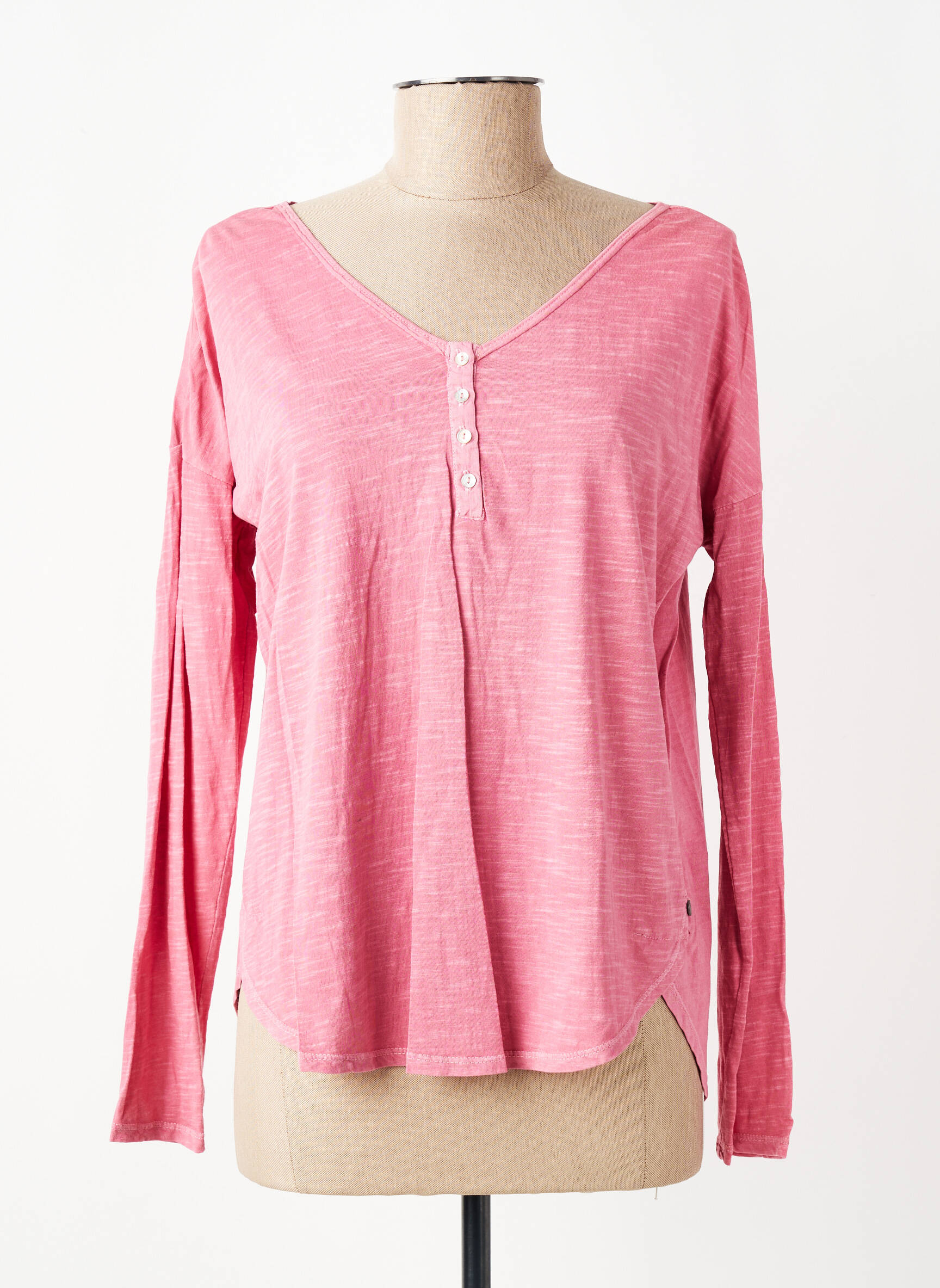 T-shirt manches longues manches longues rose YERSE femme