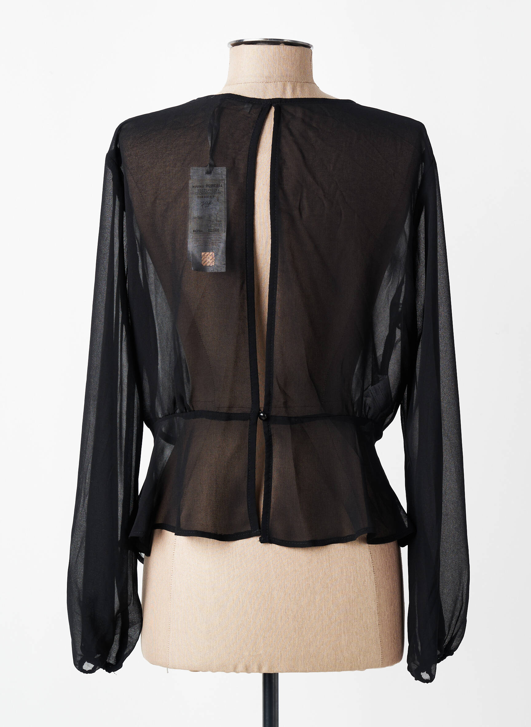 Top manches longues manches longues noir RINASCIMENTO femme