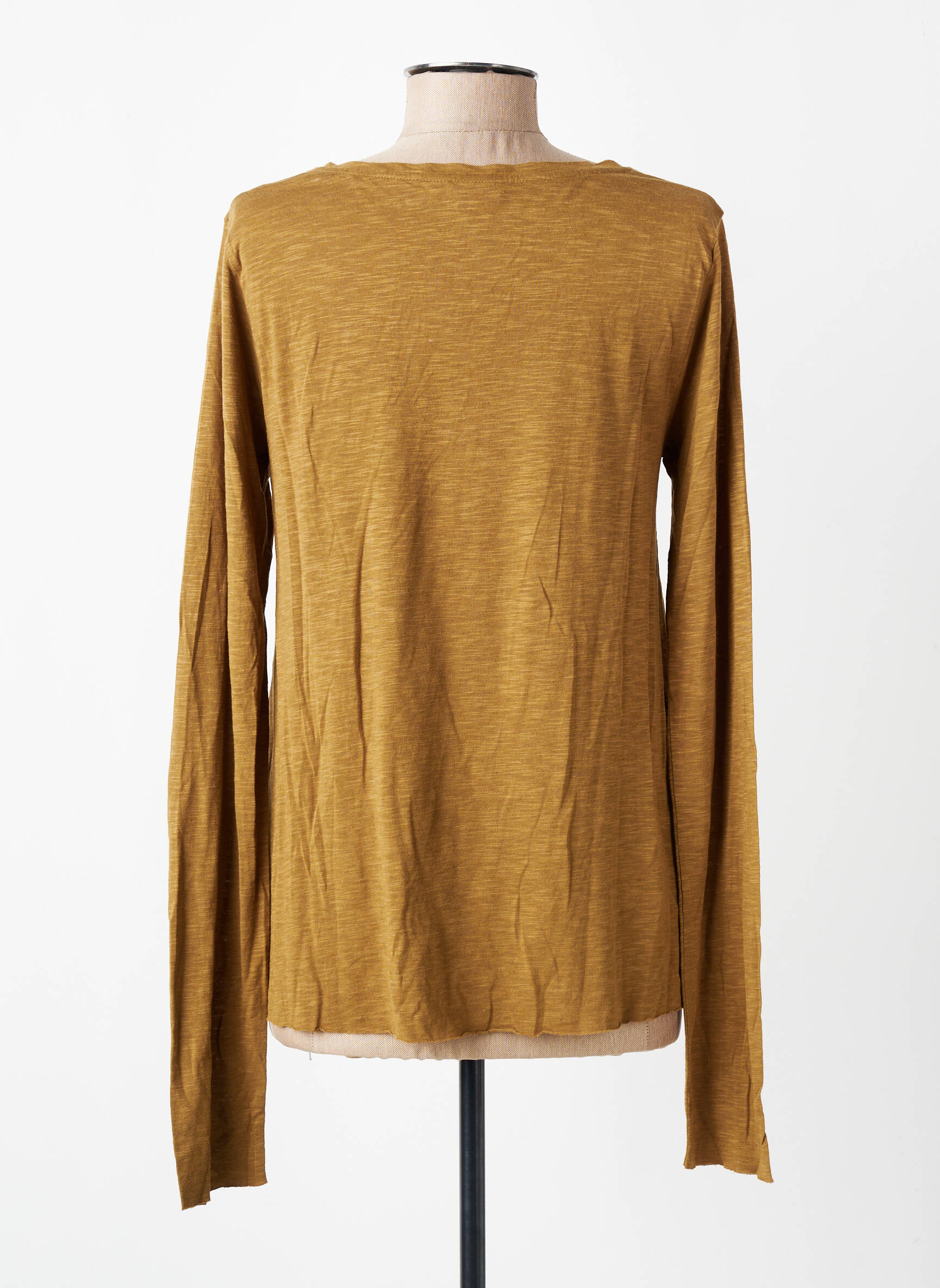 T-shirt manches longues manches longues marron AMERICAN VINTAGE femme