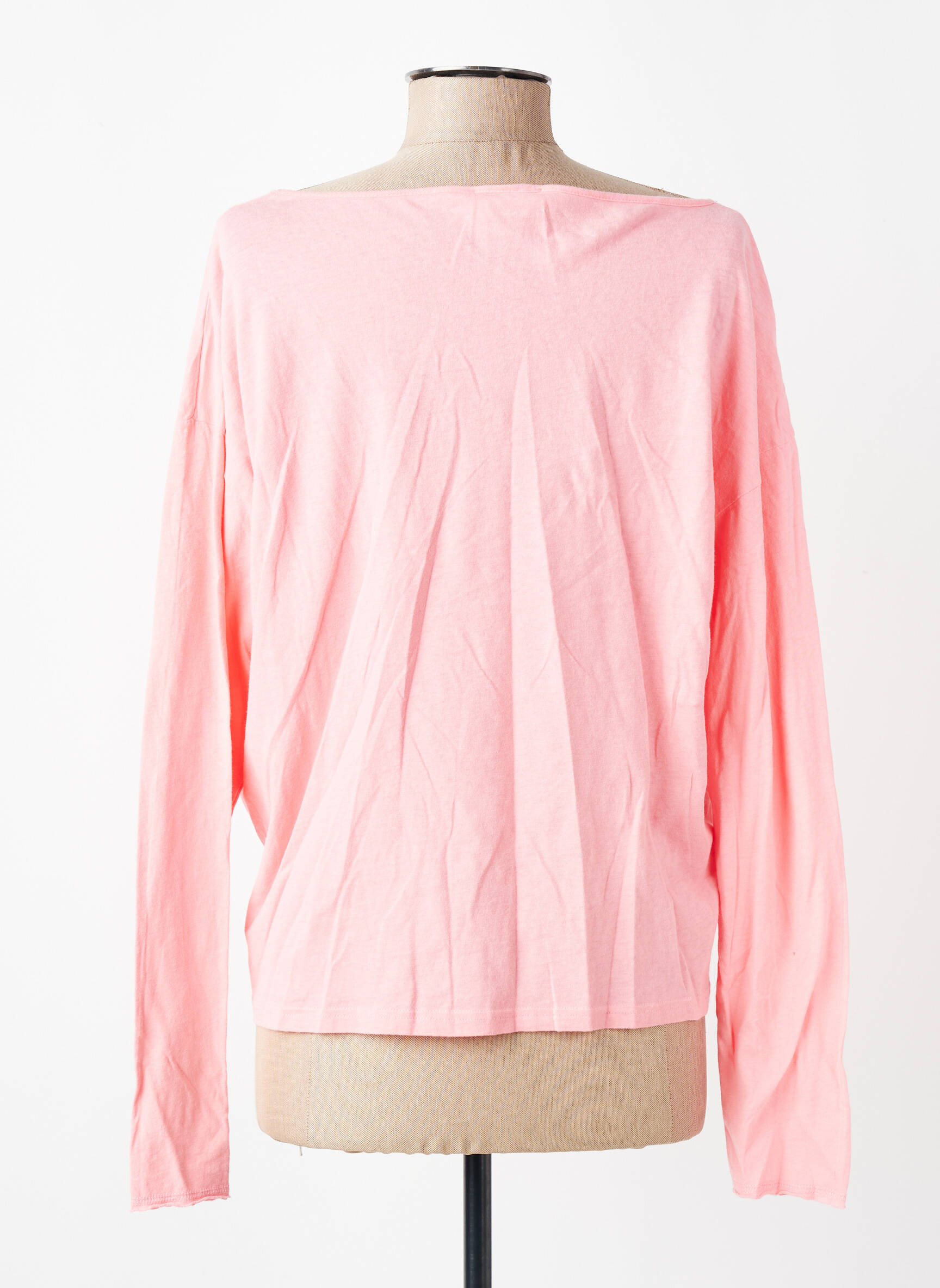 T-shirt manches longues manches longues rose AMERICAN VINTAGE femme