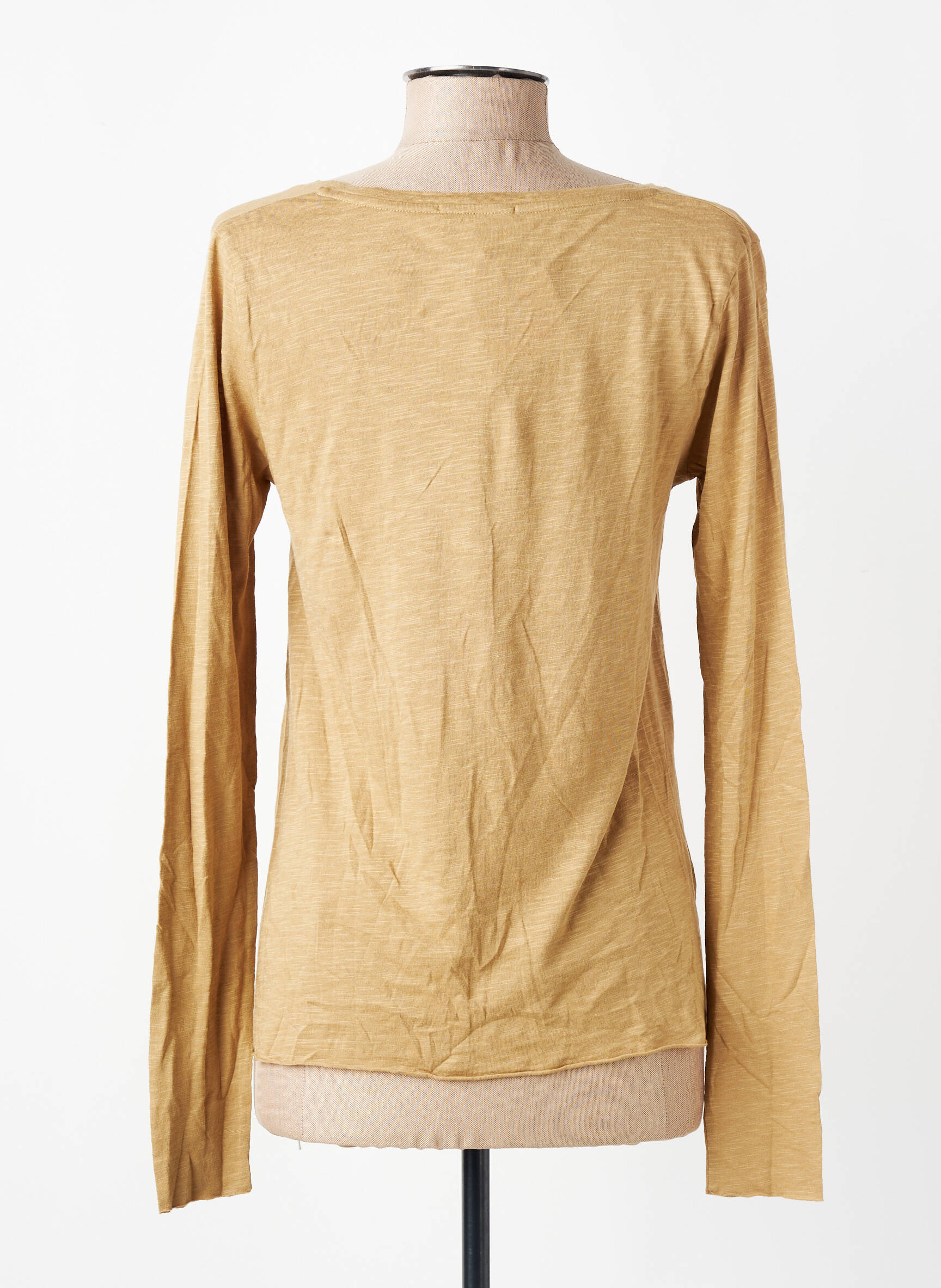 T-shirt manches longues manches longues marron AMERICAN VINTAGE femme
