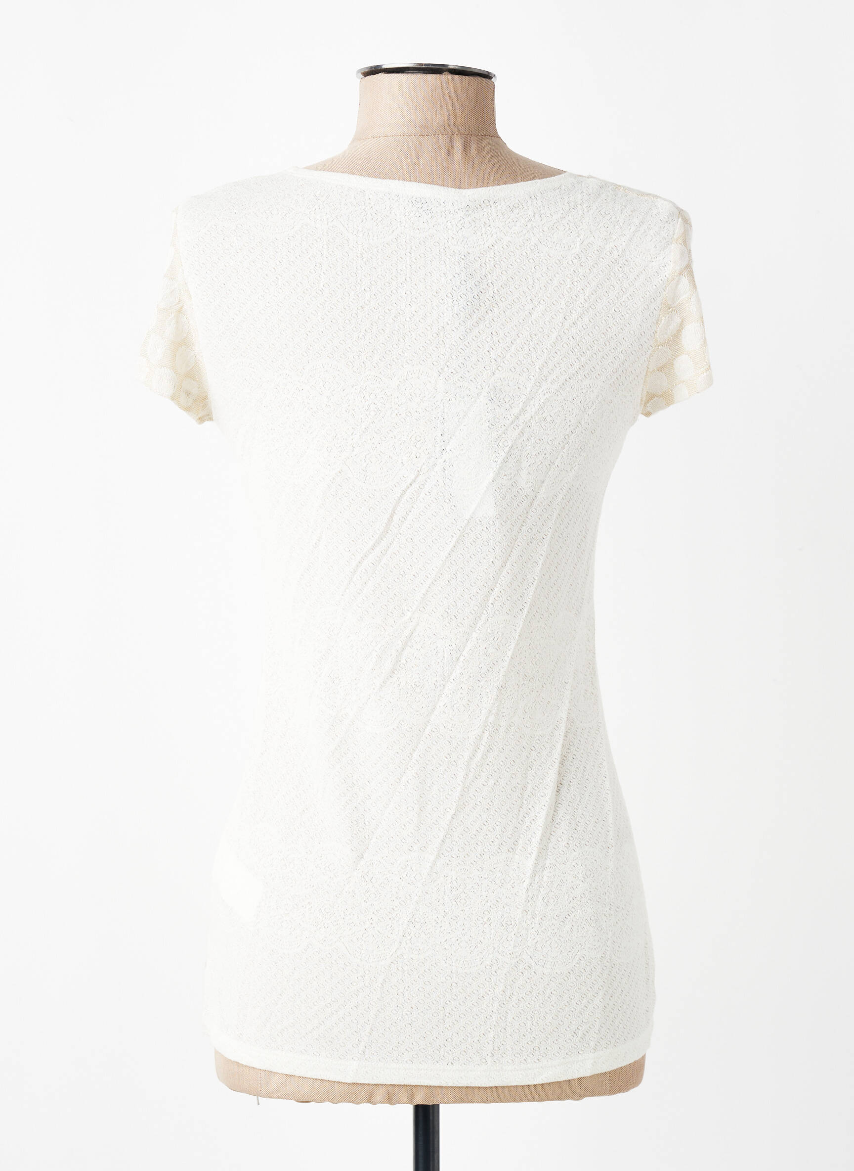 Top stretch manches courtes or AKELA KEY femme