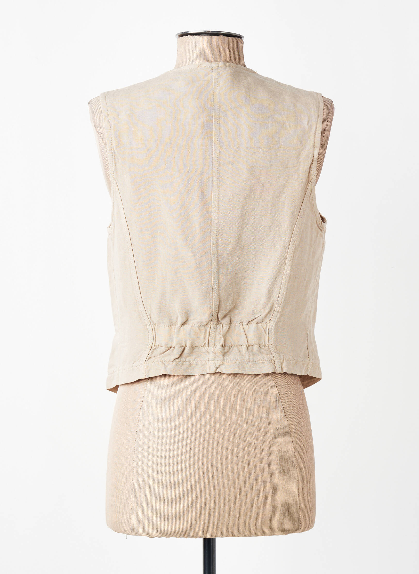 Gilet sans manche poches beige PAKO LITTO femme