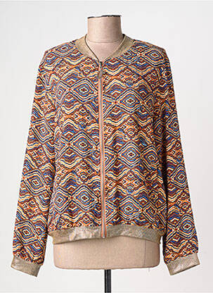 Blouson effet matière satinée jaune SARAH JOHN femme