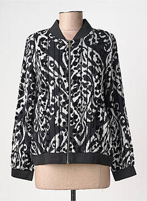 Blouson col v noir LILIE ROSE femme