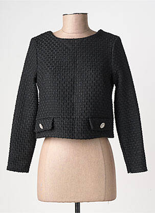 Top manches longues manches longues noir ATELIER DE CORINNE femme