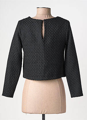Top manches longues manches longues noir ATELIER DE CORINNE femme
