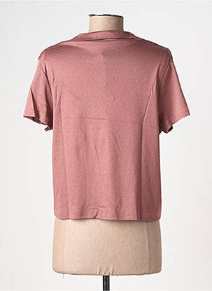 T-shirt coupe droite manches courtes rose MINTH femme