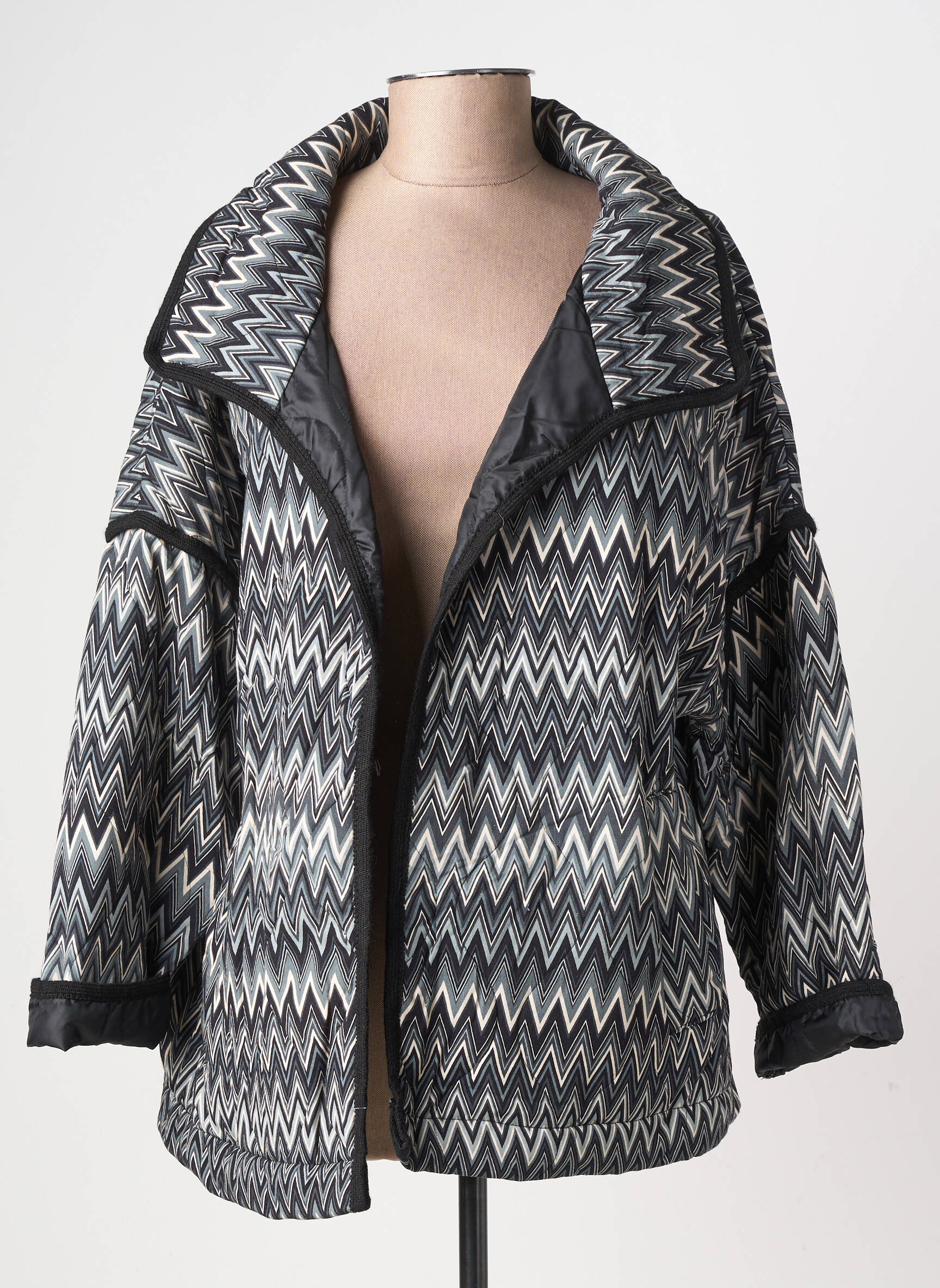 Veste casual coupe droite noir CECILE WANG femme