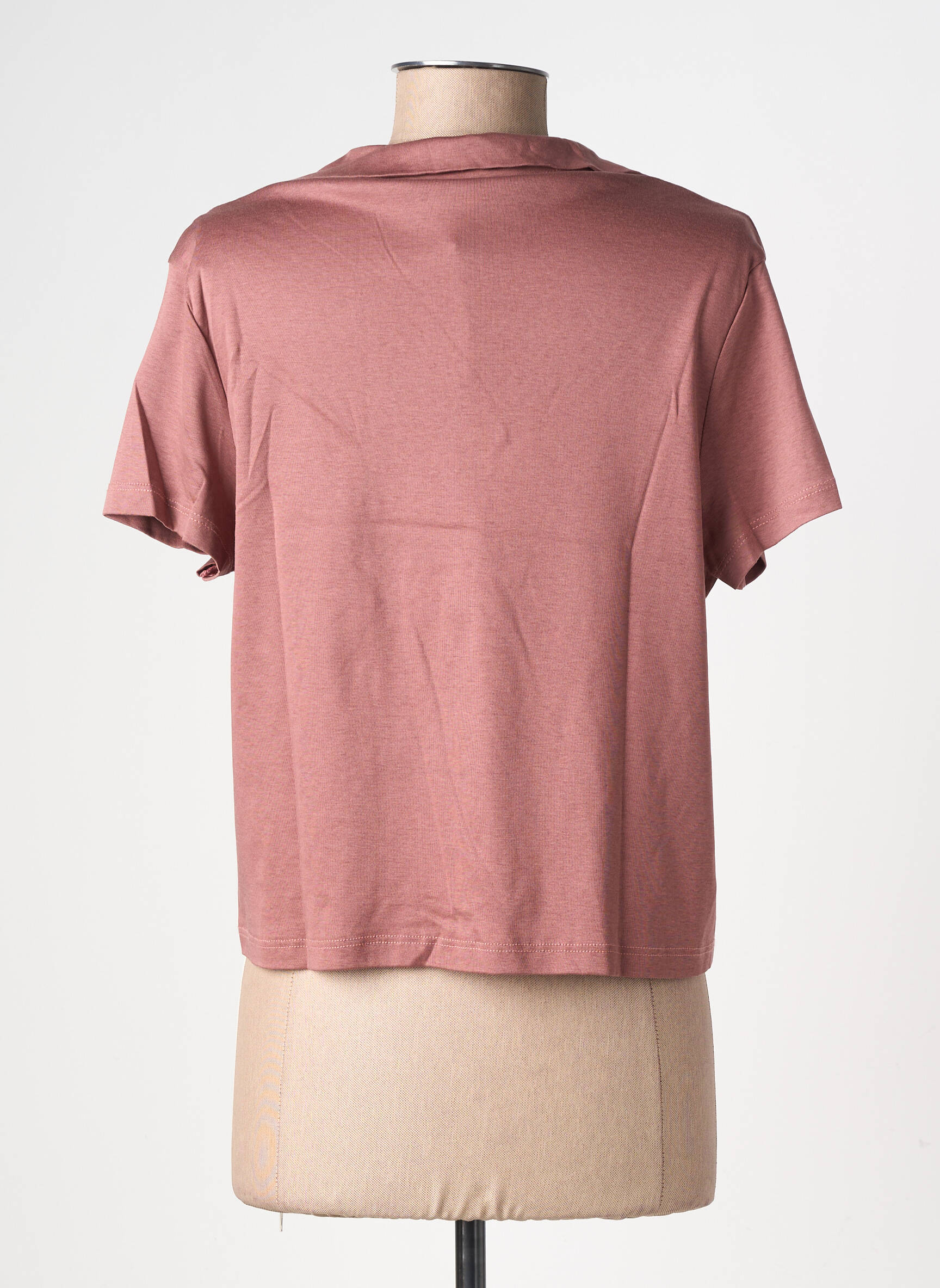 T-shirt coupe droite manches courtes rose MINTH femme