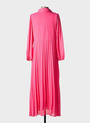 Robe longue manches longues manches longues rose LILIE ROSE femme
