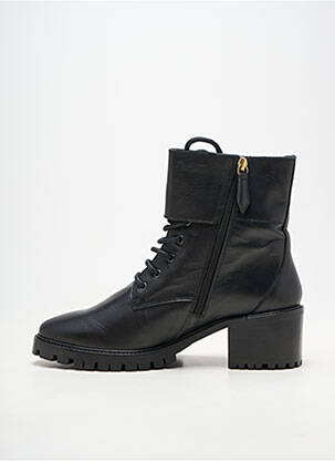 Bottines/boots fermeture zip et lacets talon de 4 à 6cm noir RIVECOUR femme
