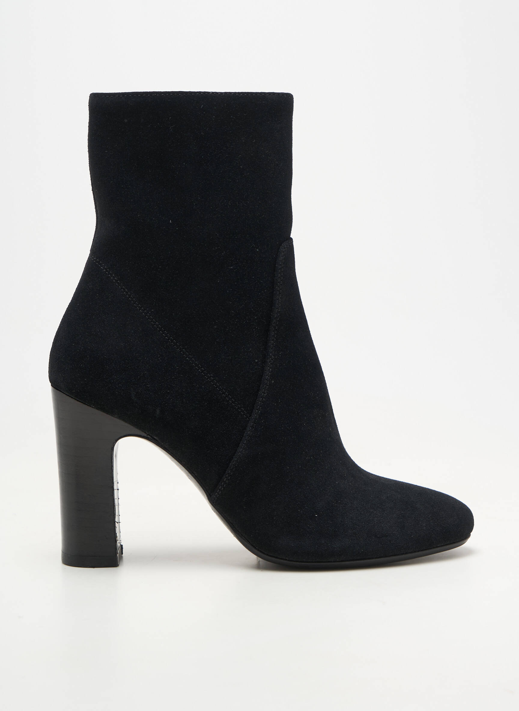 Bottines/boots bout rond talon de 7 à 9cm noir RIVECOUR femme