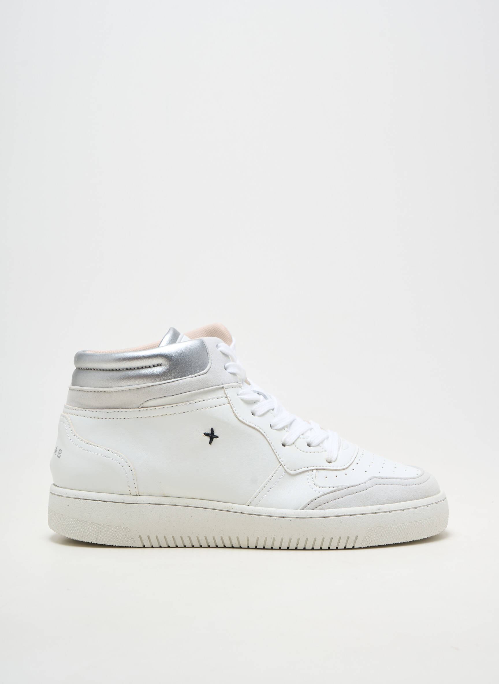 Baskets matière lisse bout rond blanc NEWLAB unisexe