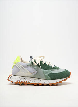Baskets bout rond bout rond vert RUN OF unisexe