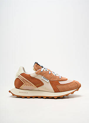 Baskets bout rond bout rond orange RUN OF unisexe