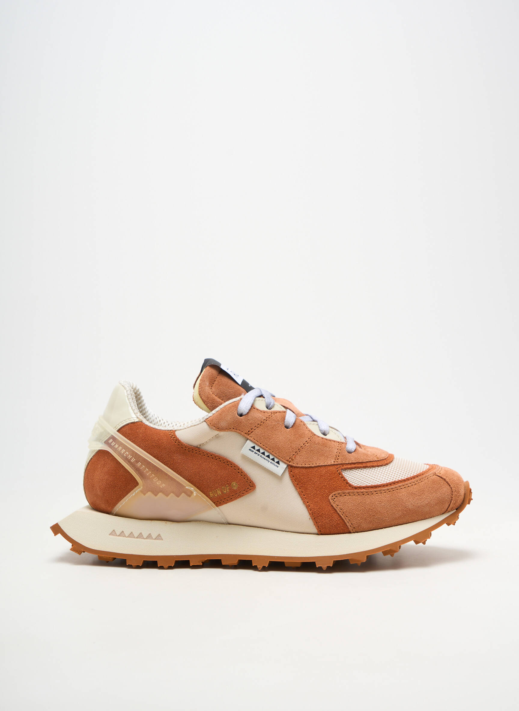 Baskets bout rond bout rond orange RUN OF unisexe