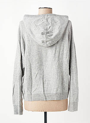 Sweat-shirt à capuche manches longues manches longues gris BERENICE femme