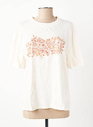T-shirt imprimé fantaisie manches courtes blanc BERENICE femme