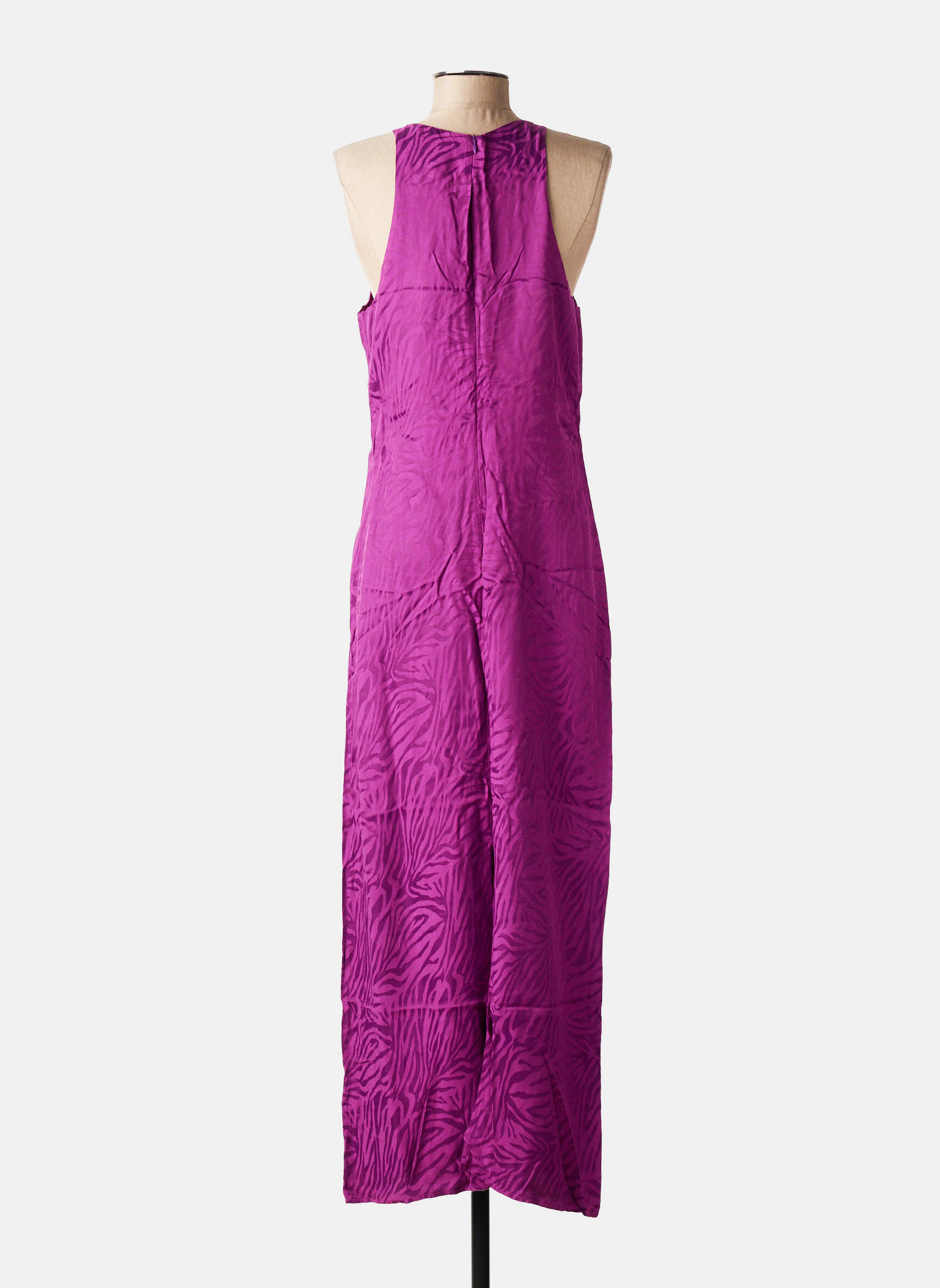 Robe longue sans manche sans manche violet MODETROTTER femme