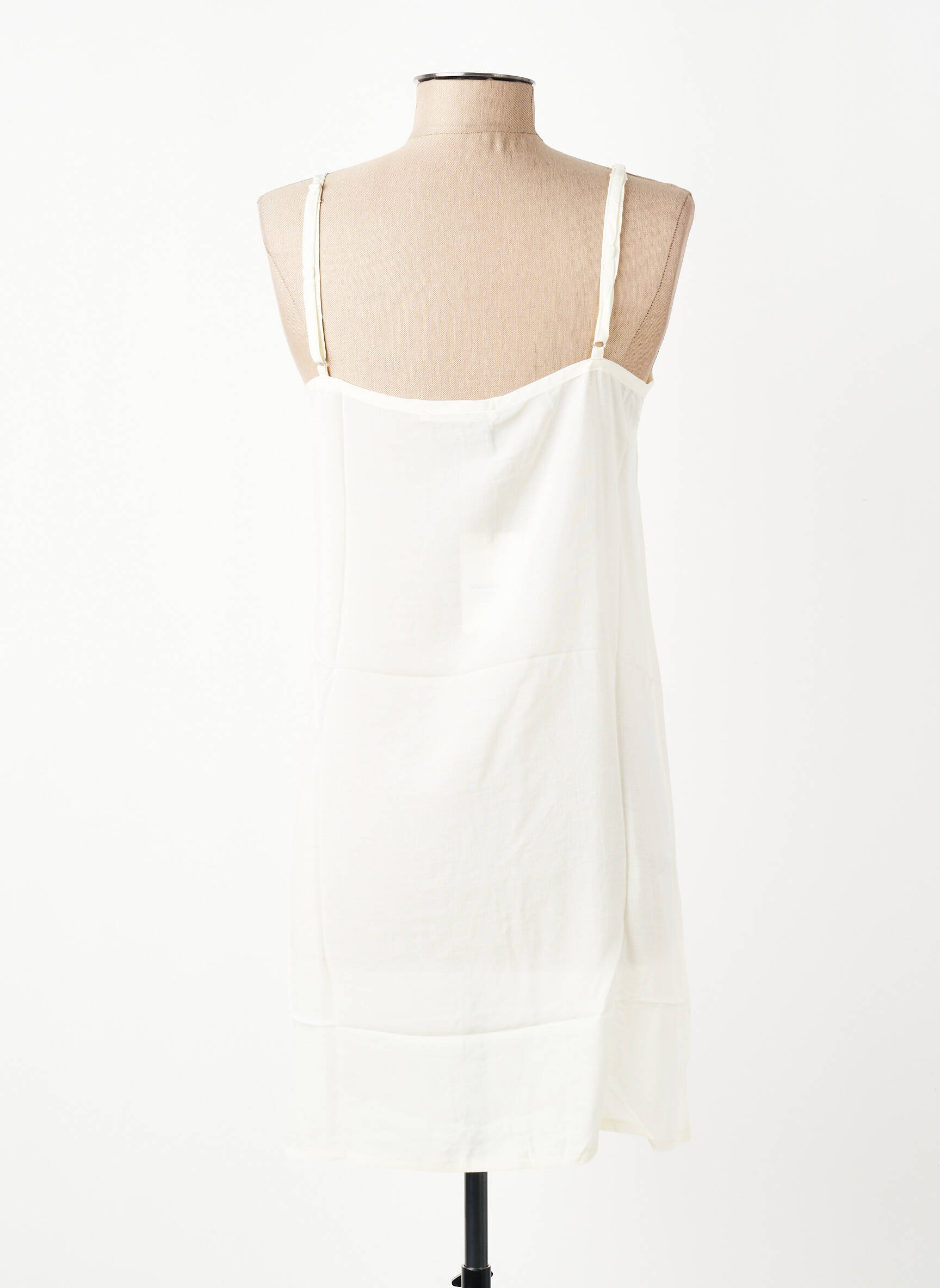 Jupon /fond de robe tissage popeline blanc HOD femme