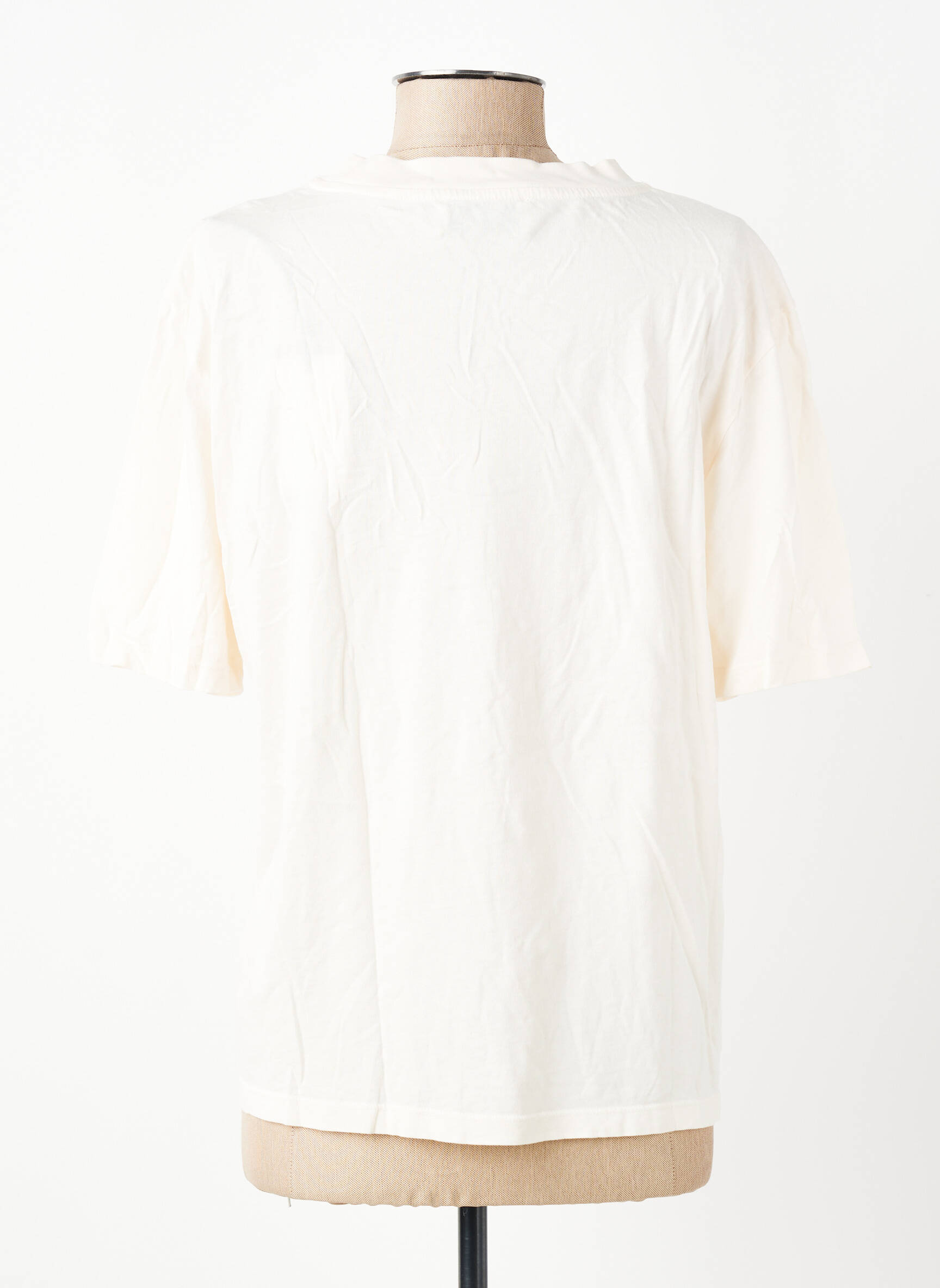 T-shirt imprimé fantaisie manches courtes blanc BERENICE femme