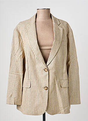 Blazer poignets boutonnés beige HOD femme
