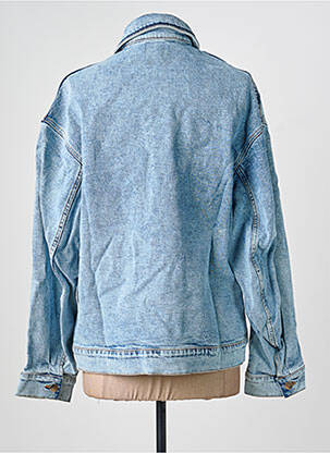 Veste casual poignets boutonnés avec fente bleu ROSEANNA femme