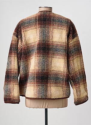 Veste casual col rond marron HOD femme