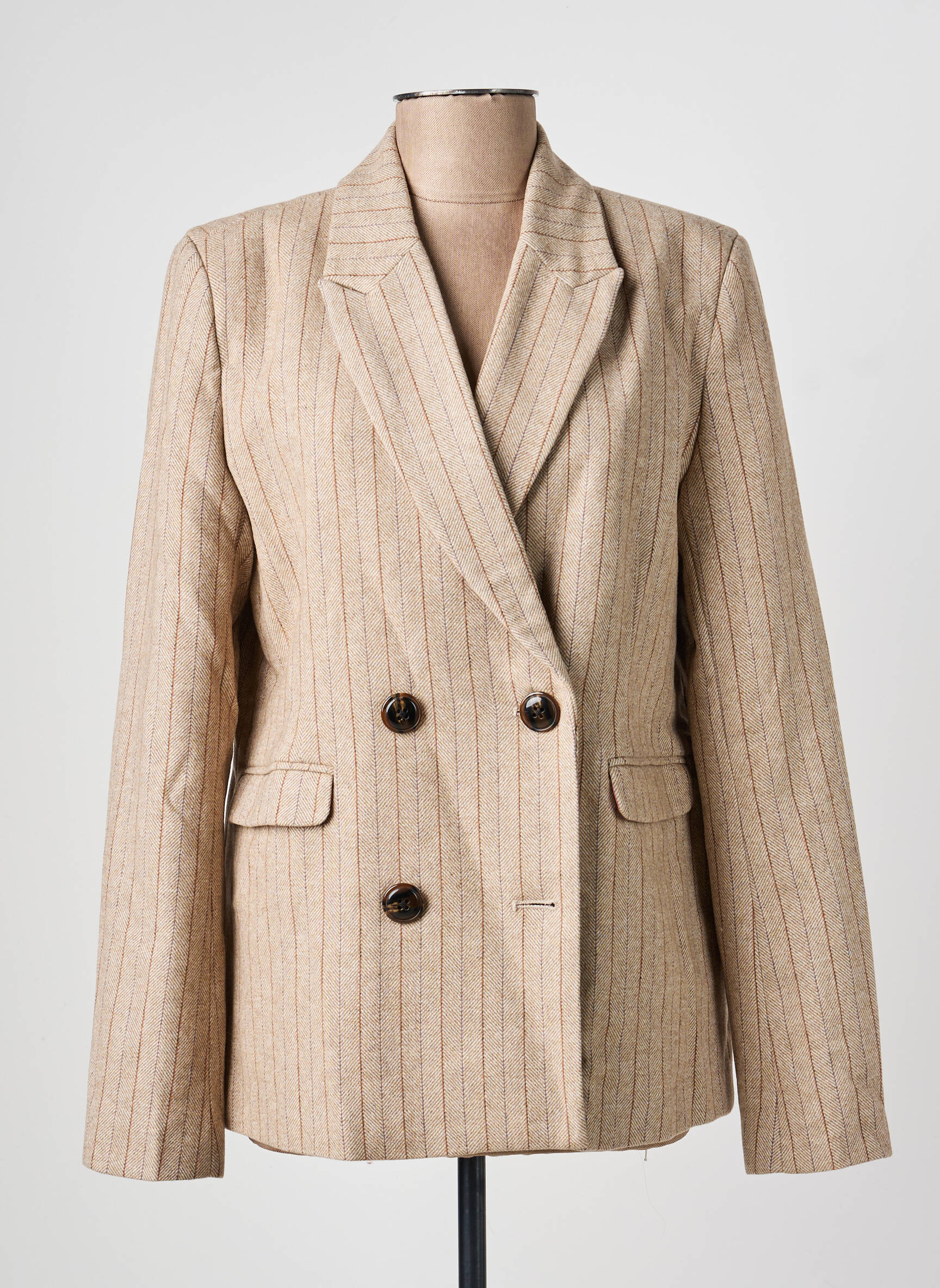 Blazer poignets boutonnés marron MKT STUDIO femme