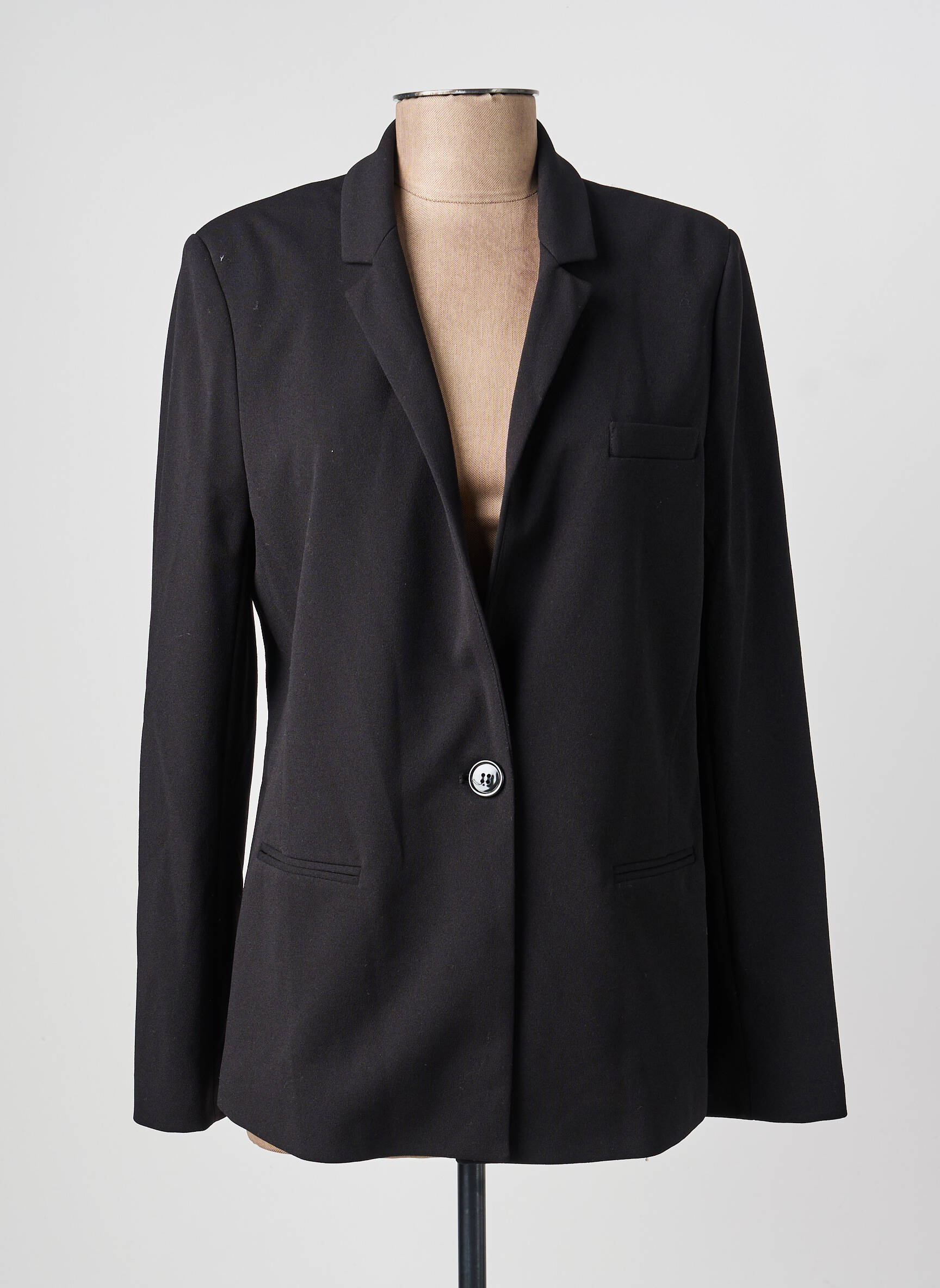 Blazer poignets boutonnés noir FIVE femme