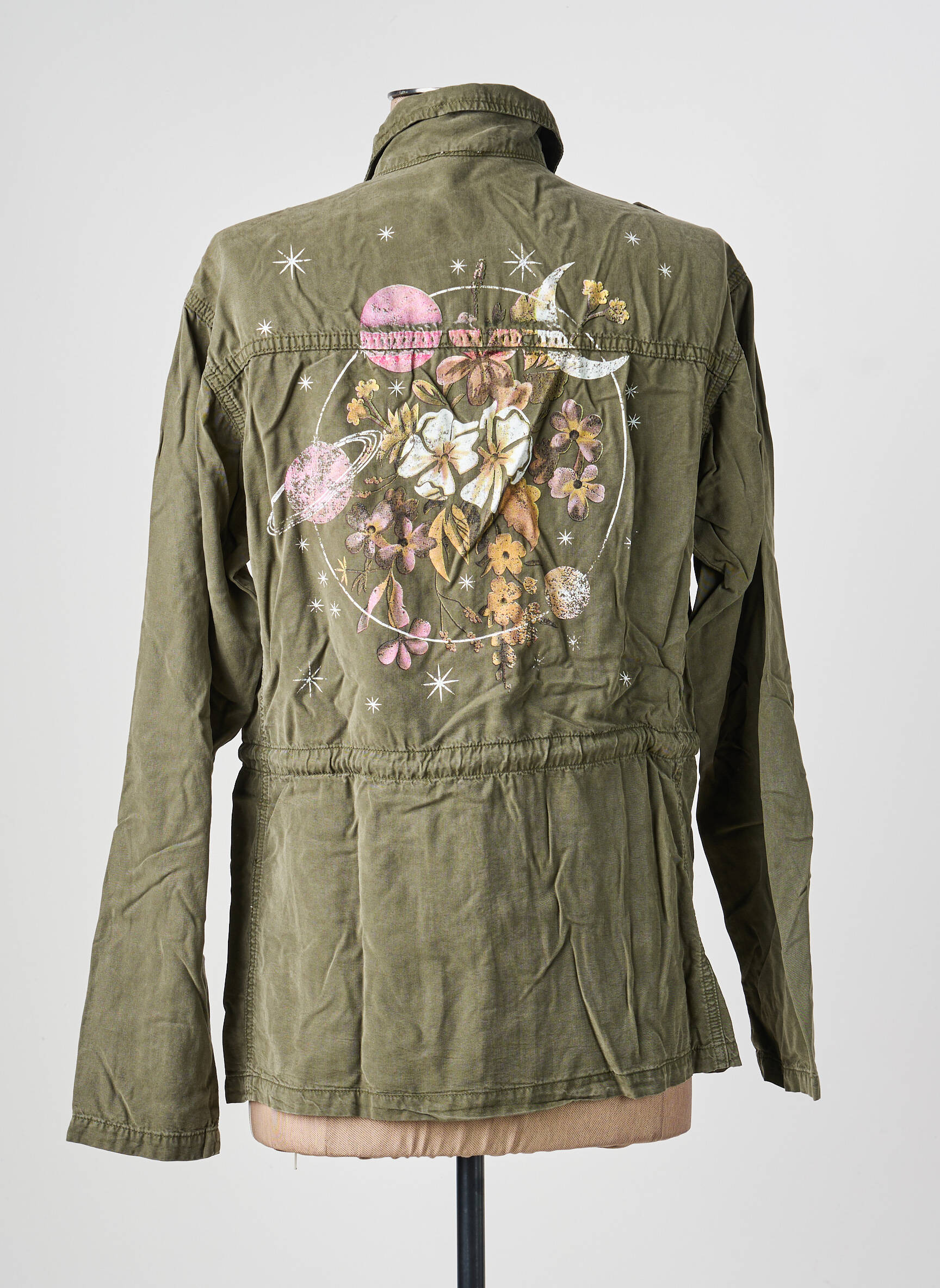 Veste casual coupe droite vert FIVE femme