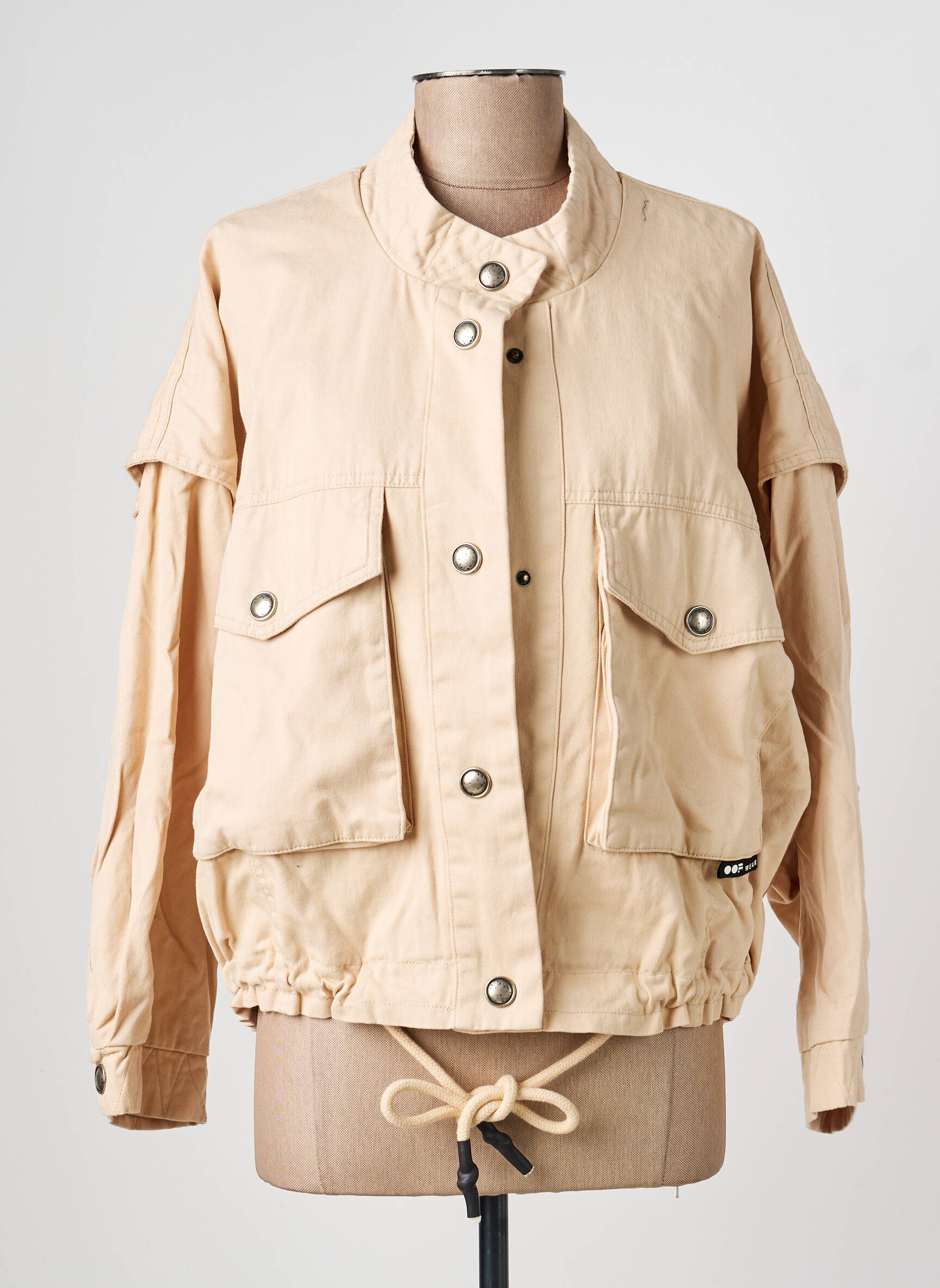 Veste casual col rond beige OOF WEAR femme