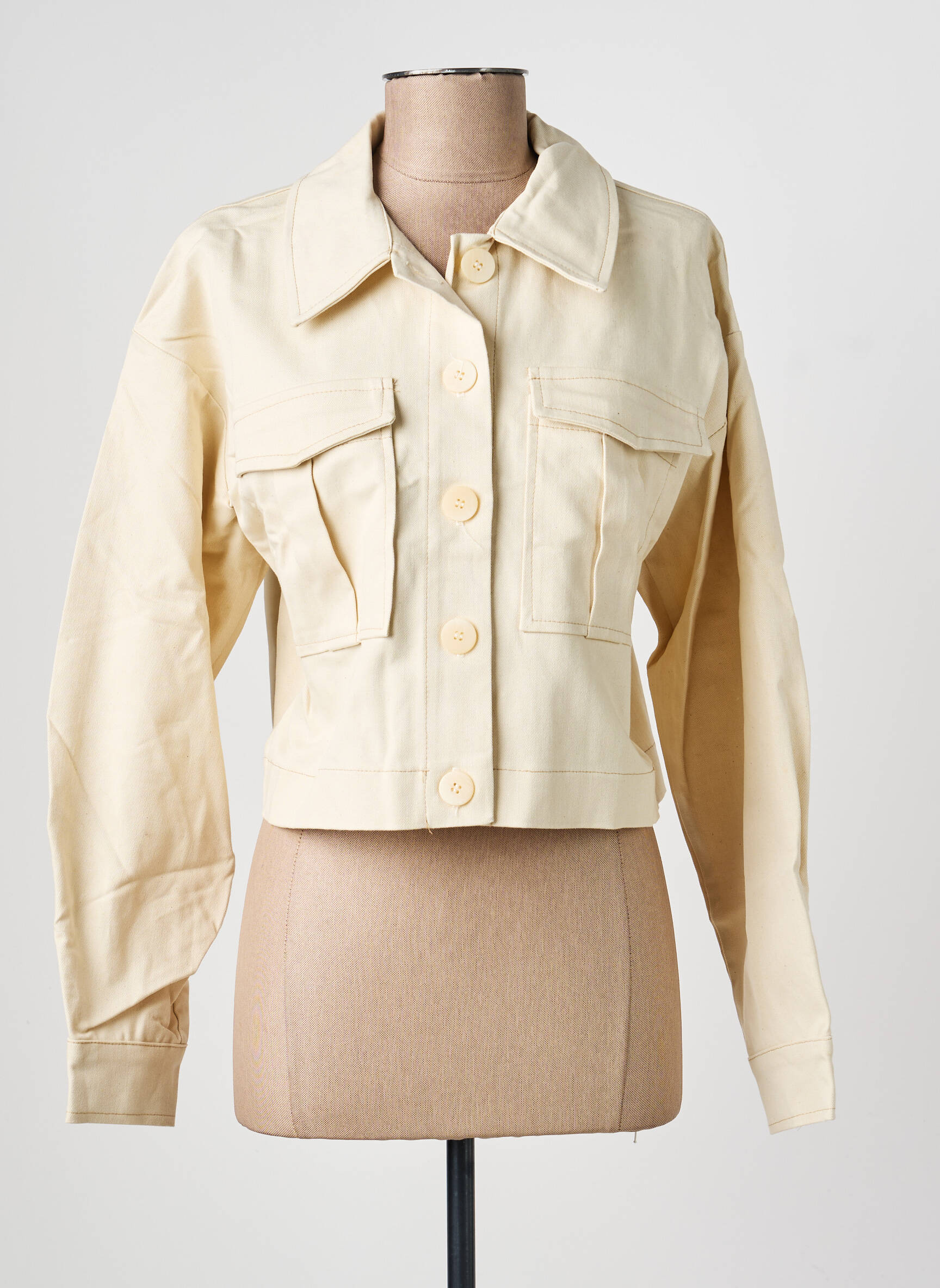Veste casual coupe cintrée beige OPULLENCE femme