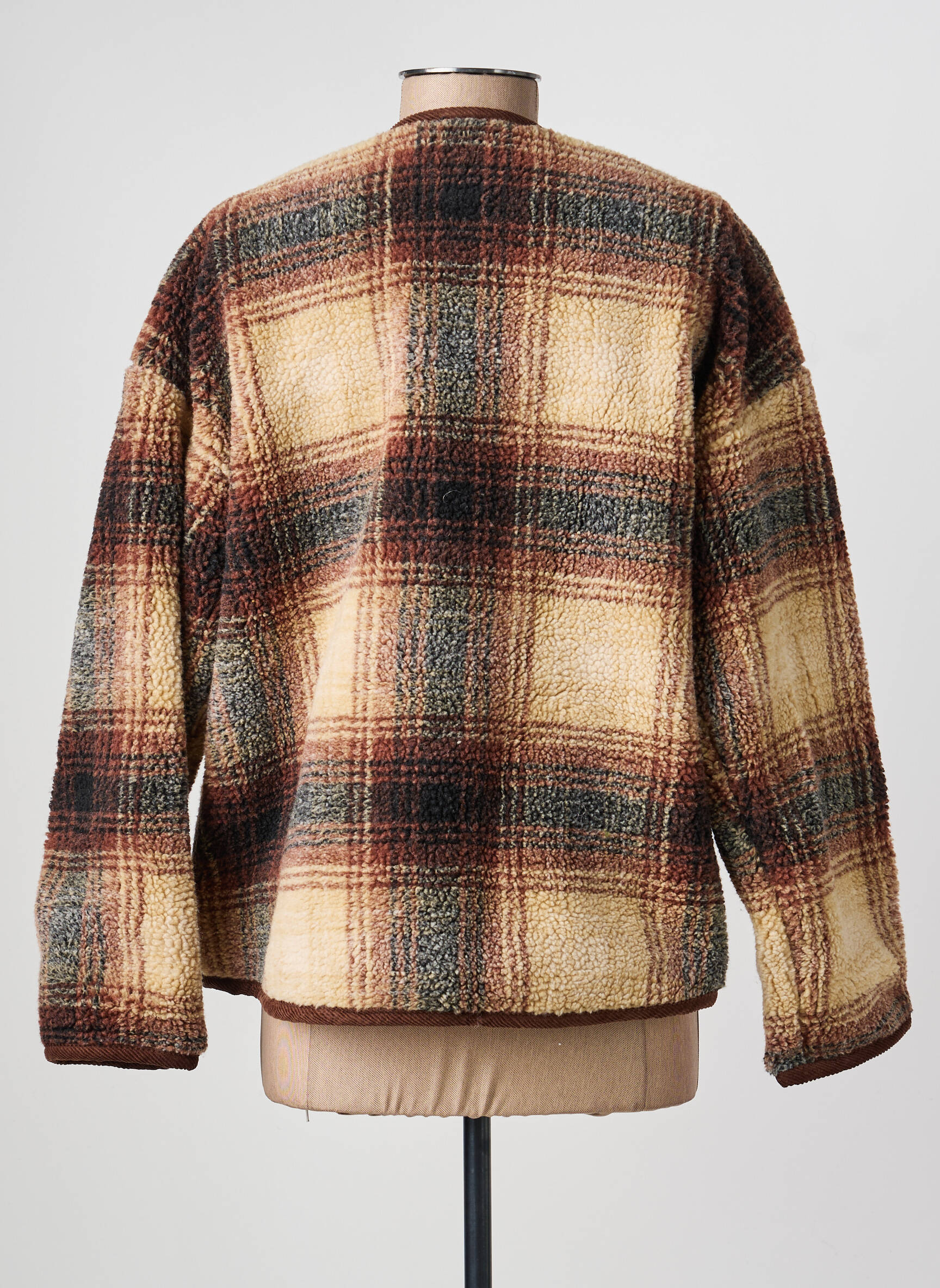 Veste casual col rond marron HOD femme
