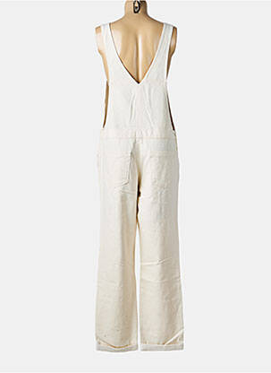 Salopette coupe cintrée fines bretelles beige FIVE femme