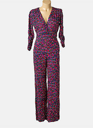 Combi-pantalon coupe cintrée manches 3/4 rose OPULLENCE femme