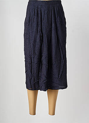 Jupe mi-longue taille à pinces noir ROSEANNA femme