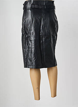 Jupe mi-longue taille normale noir BERENICE femme